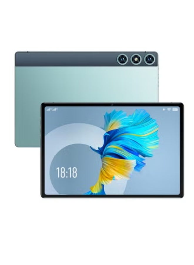 جهاز لوحي P90 Pro، شاشة 12 بوصة 4K Ultra HD، جهاز لوحي يعمل بنظام أندرويد مع معالج Snapdragon 888، وكاميرا خلفية 32 ميجابكسل وكاميرا أمامية 16 ميجابكسل، ولوحة واي فاي محمولة، (قطعة واحدة، أخضر، معالج Snapdragon 888، 256 جيجابايت)